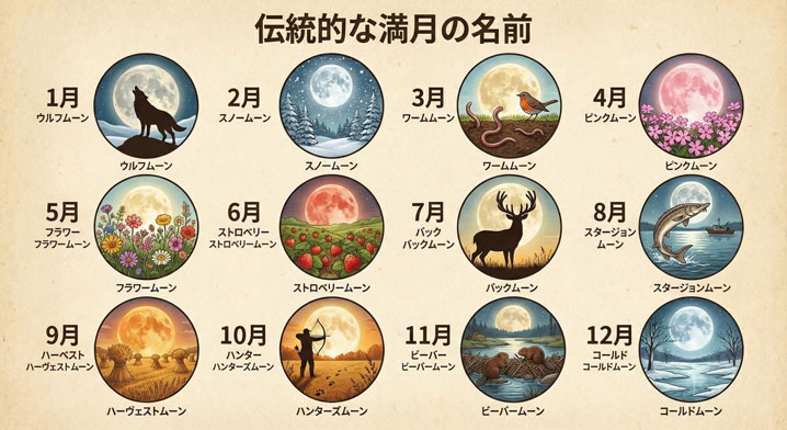 伝統的な満月の名前