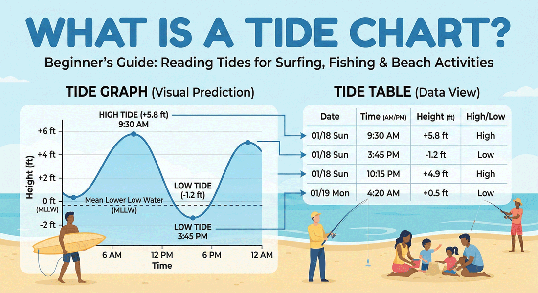 Beginner''s Guide: How to Read Tide Charts and Graphs